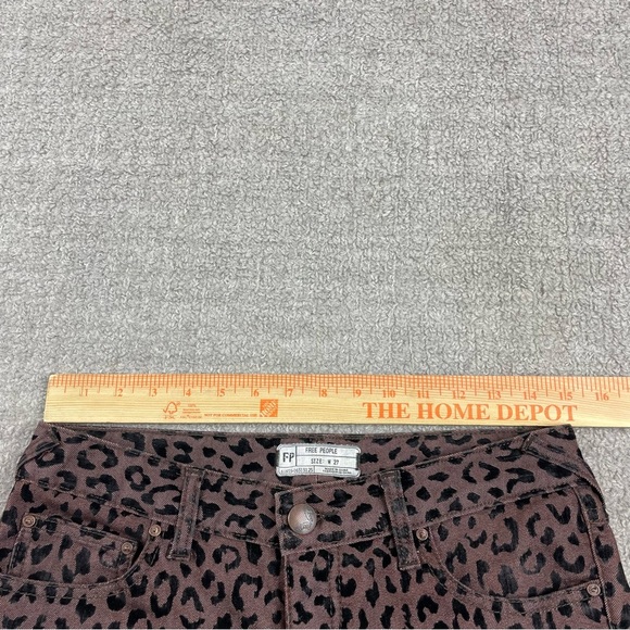Free People Leopard Print Skinny Jeans - Picture 9 of 12